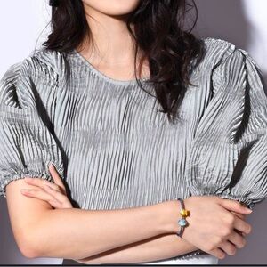 ZARA Womens Pleated Crop Top Size S